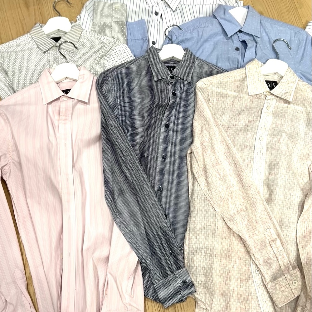 LOT of 7 A|X Aramani Exchange shirts size: XS - Picture 3 of 4